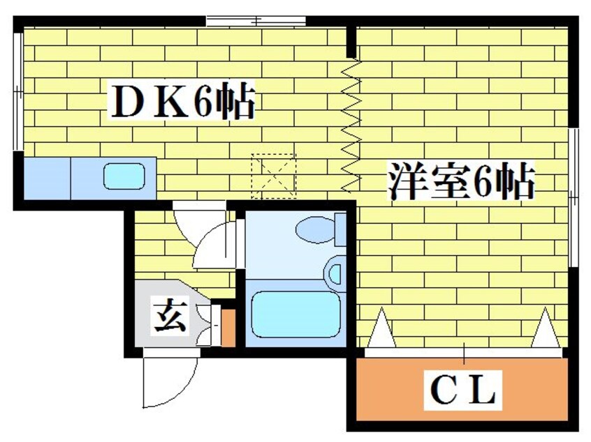 間取図 レジデンスコスモ