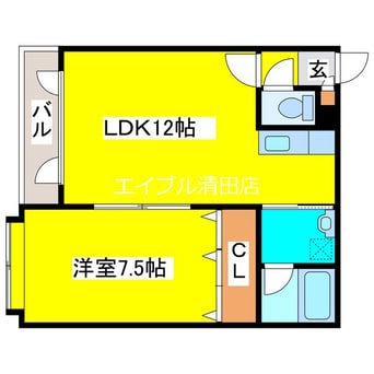 間取図 サンメイプル平岡I