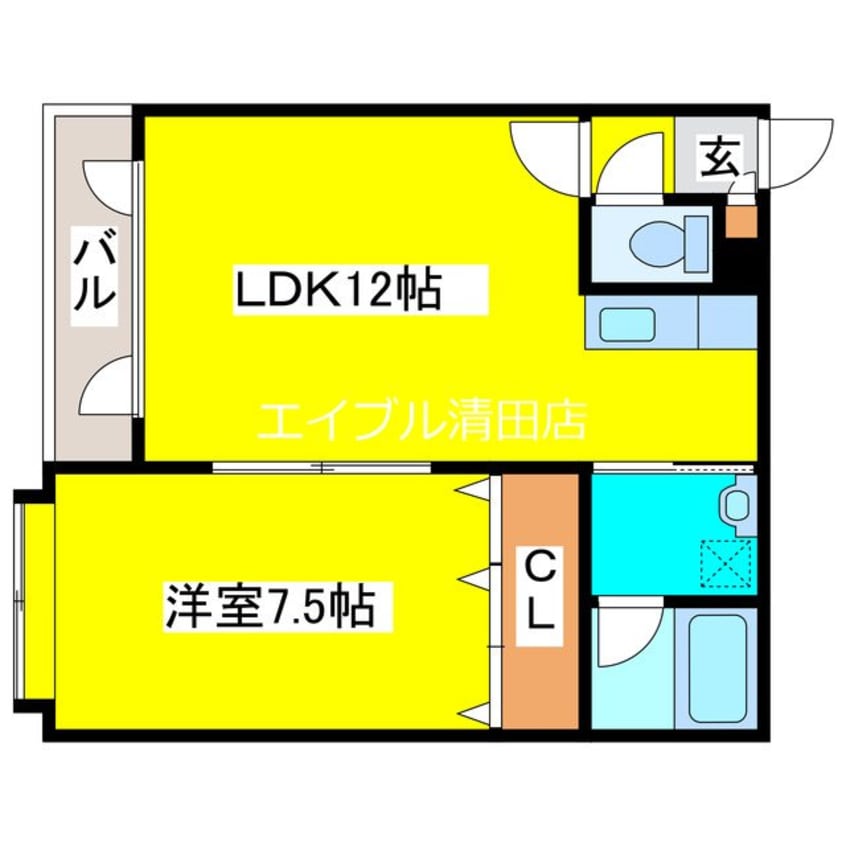 間取図 サンメイプル平岡I