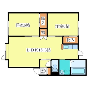 間取図 椎の実弐番館