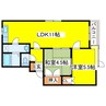 ＮＳビル 2LDKの間取り
