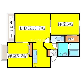間取図 ピュアＡ