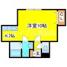 ボヌールメゾン 1Kの間取り