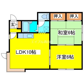 間取図 清田サンハイムJ