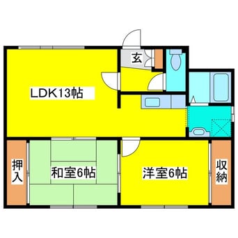 間取図 サン・グレース北野