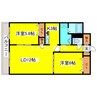 シーゲル清田 2LDKの間取り