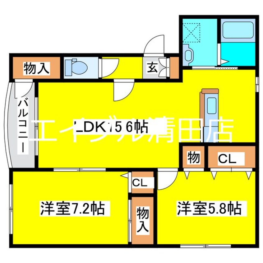 間取図 シャムロック