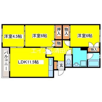 間取図 三高コーポ