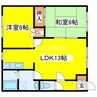 サンフラワーＡ 2LDKの間取り