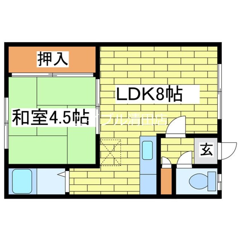 間取図 コーポ若草