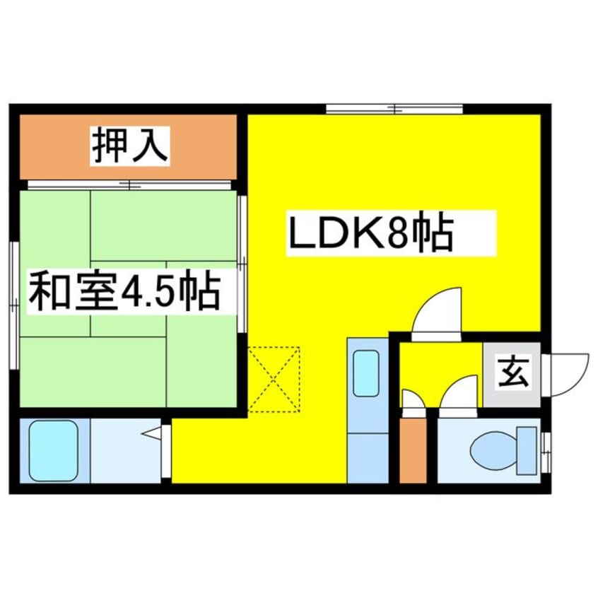 間取図 コーポ若草