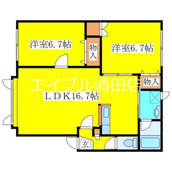 間取図 ヴェステンヴィラ