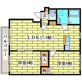 間取図 サンライズ北野