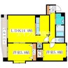 エヌ　フォーレ 2LDKの間取り