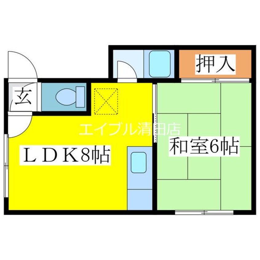 間取図 ハイツ80