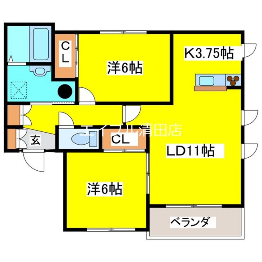 間取図 ラフォーレ楡
