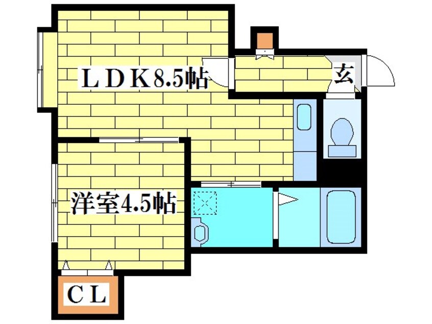 間取図 デュオール北野I