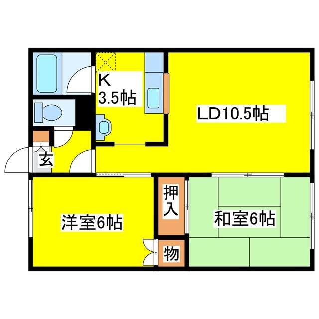 間取り図 ポールスターハイツＢ