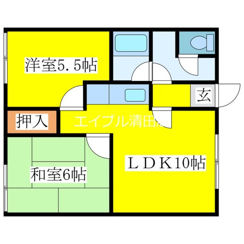 間取図 谷浦ﾏﾝｼｮﾝ