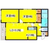 ひまわり 2LDKの間取り