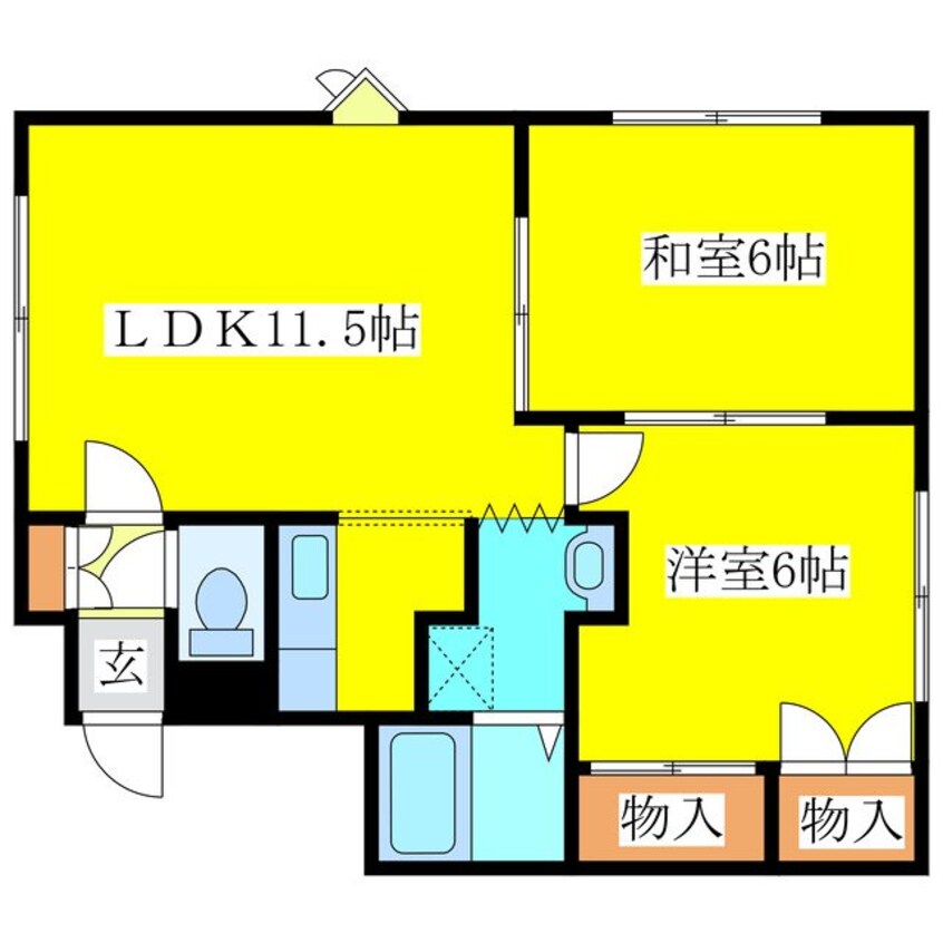 間取図 ラ・ソネット