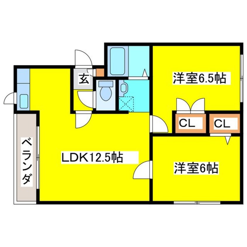 間取図 ハイツSK