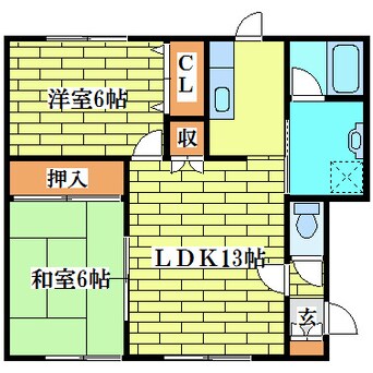 間取図 コスモハイツB