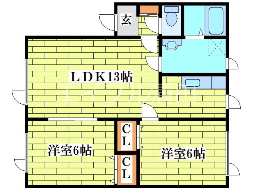 間取図 カルム真栄