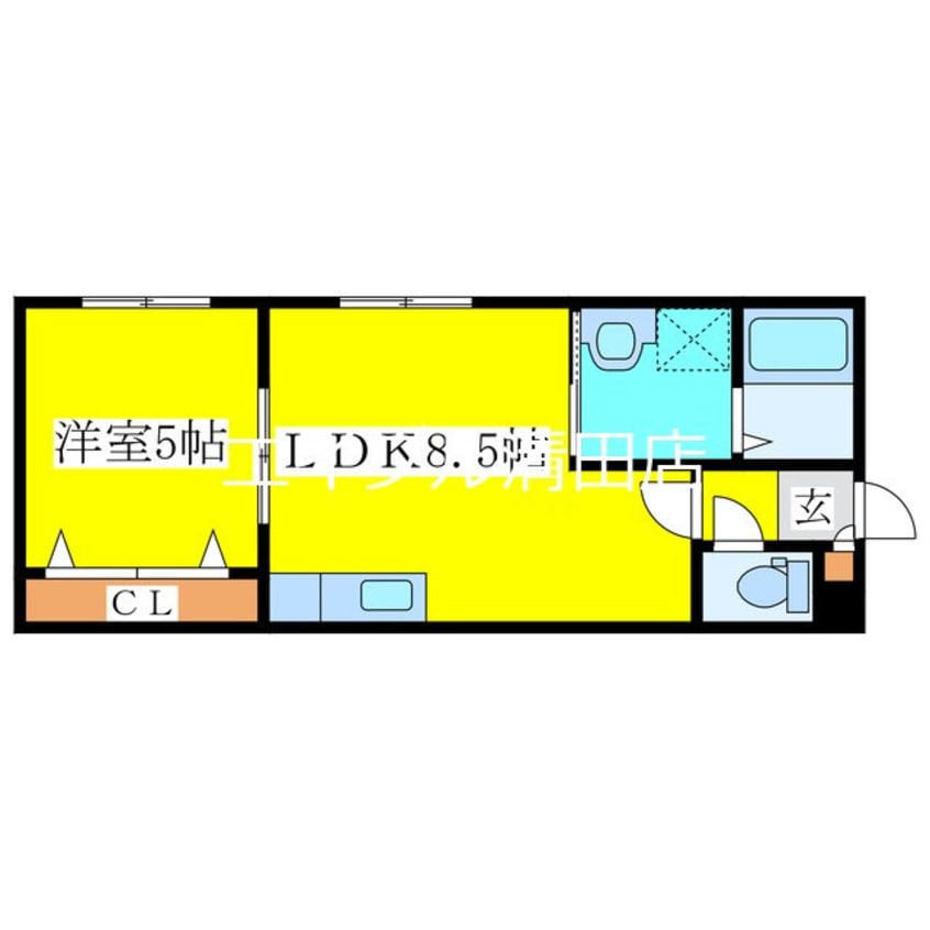 間取図 エスカイヤ南ヶ丘