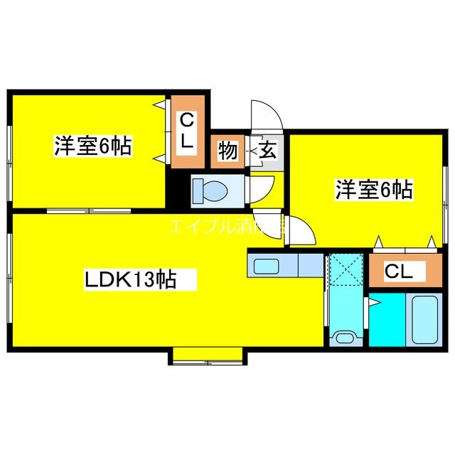 間取り図 ビュー平岡