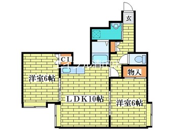 間取図 ピアコート平岡C