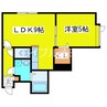 レアル・コンシェルト 1LDKの間取り