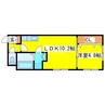 フォレスタ広葉町S 1LDKの間取り