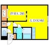 アトラスビル 1LDKの間取り