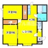 ノルドルーチェ 2LDKの間取り