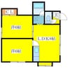 札幌市営地下鉄東西線/大谷地駅 バス:13分:停歩3分 2階 築35年 2LDKの間取り
