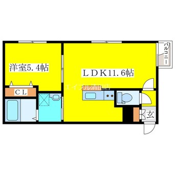 間取図 TONY TOWER KITAHIROSHIMA