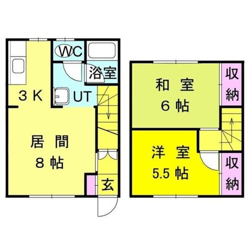 間取図 リバーサイド柳瀬C棟