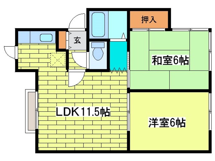 間取図 北陽ハイツ