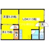 シティハイムライラック 2LDKの間取り