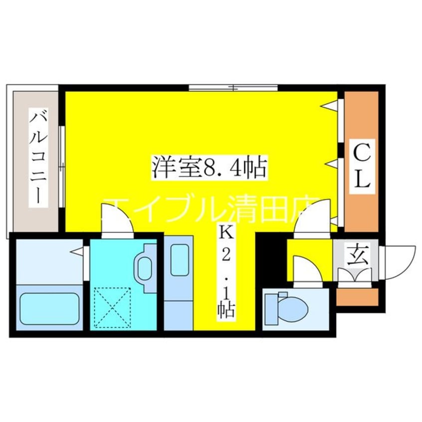間取図 千歳線/北広島駅 徒歩20分 2階 築5年