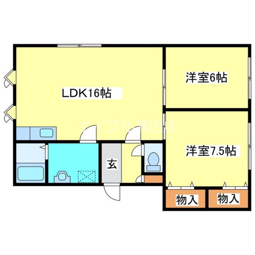 間取図 サンピア36