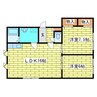 サンピア36 2LDKの間取り