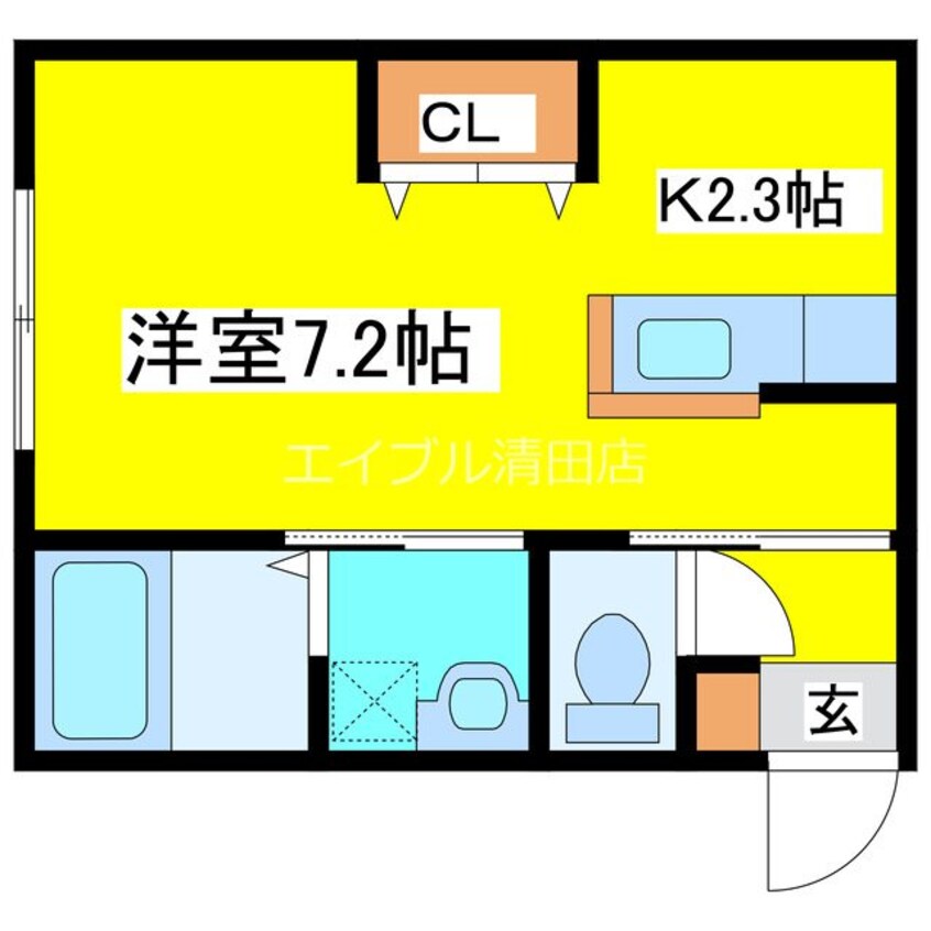 間取図 Lien　Kitahiroshima　II