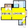 タプロコート 1LDKの間取り