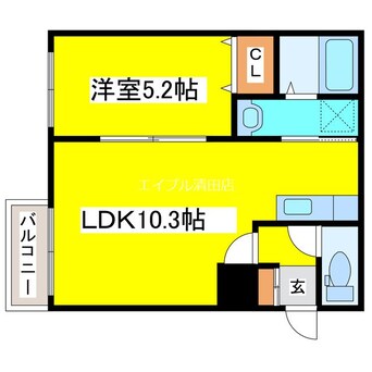 間取図 ミレイル共栄