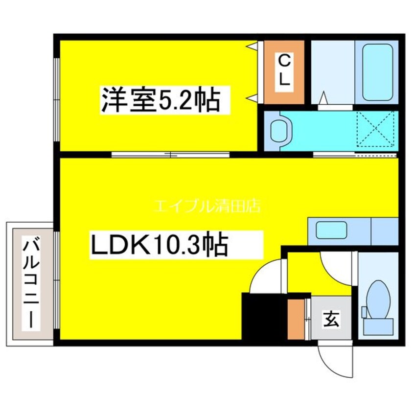 間取図 ミレイル共栄