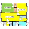 フォーレスト 2LDKの間取り
