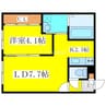 ASITA大曲 1LDKの間取り