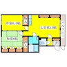 グリーンヴィラ北広島 2LDKの間取り